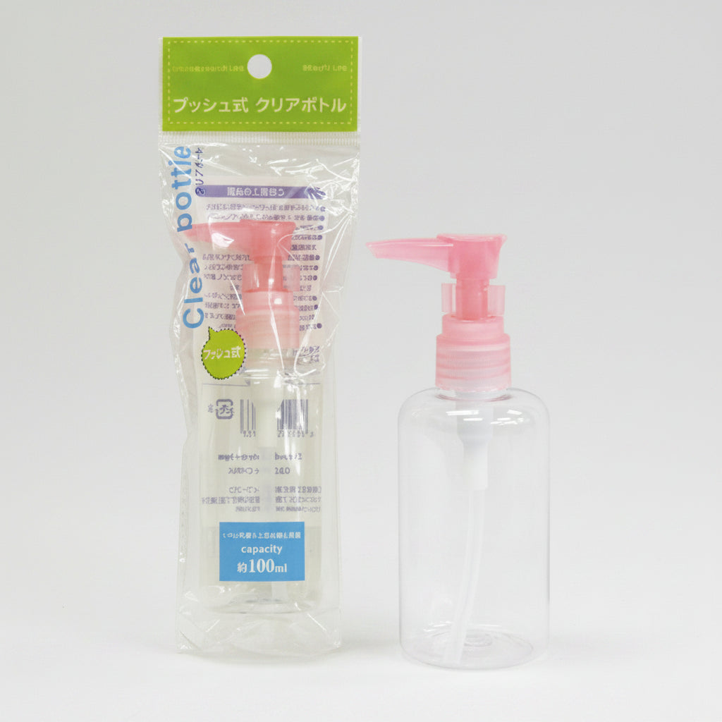 Plastic Push Clear Bottle