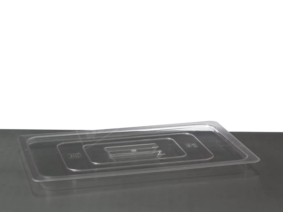 Food Storage Bin Lid 1/1 GN Clear Poly Lid