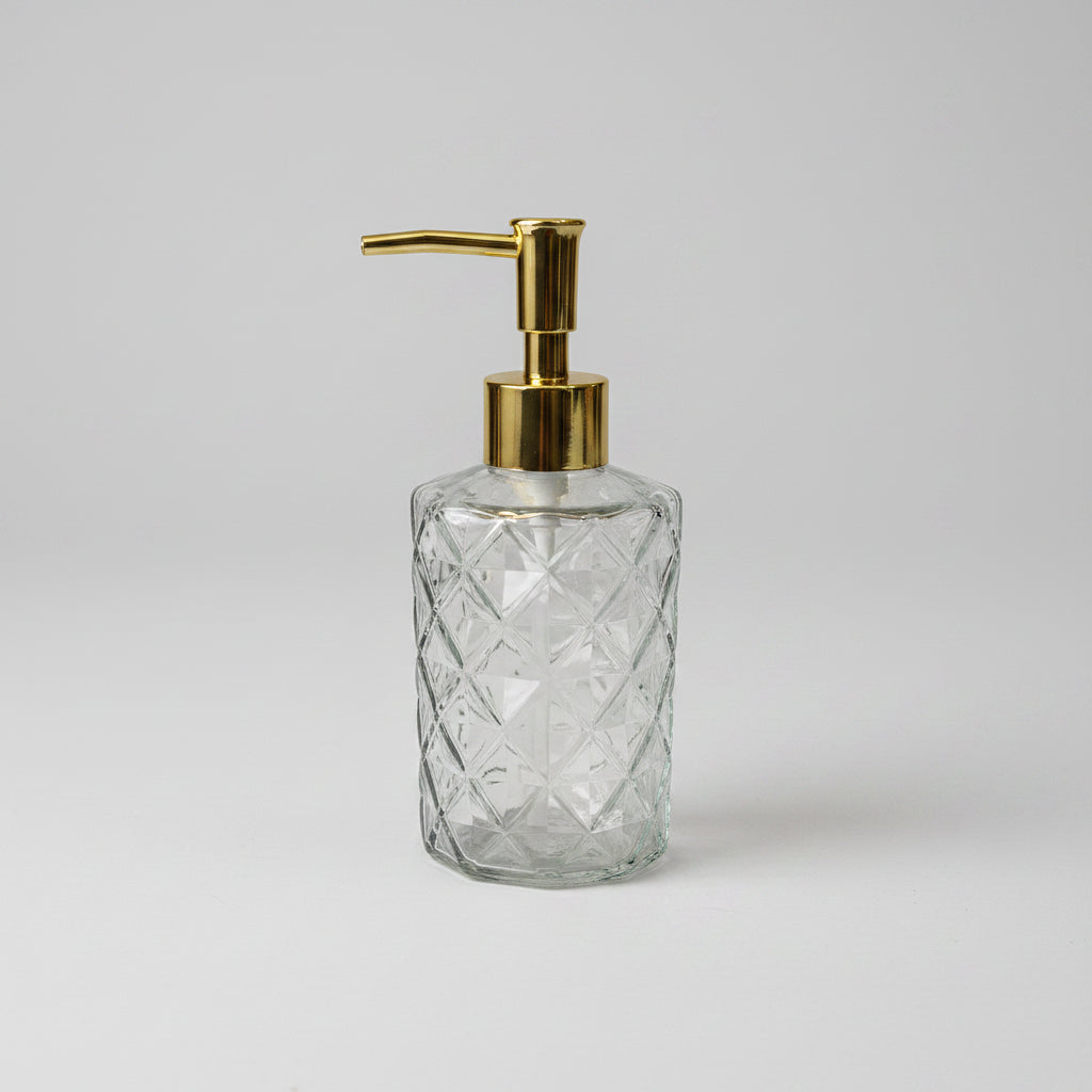 Glass Soap Dispenser 400mL 11x7cm(CI01146)