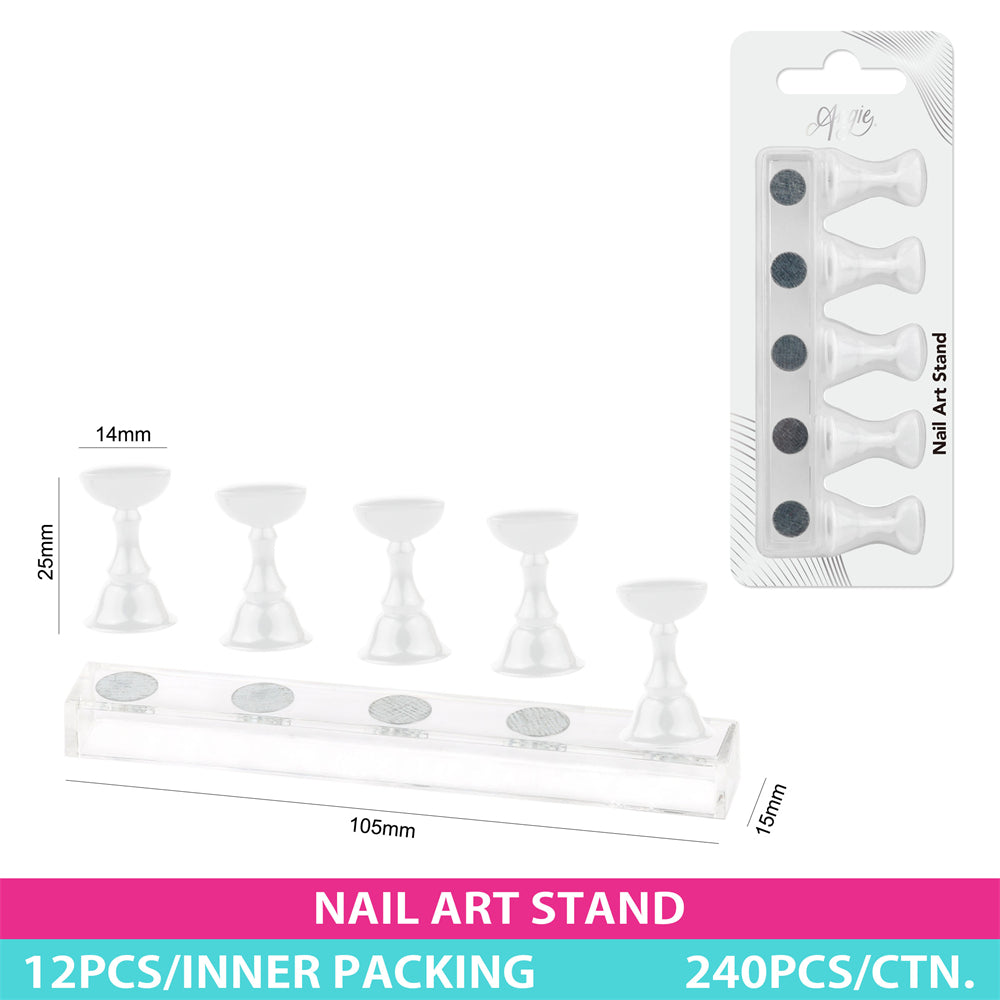 NAIL ART STAND SET, 10.5*1.5cm + 2.5*1.4cm, 6pcs