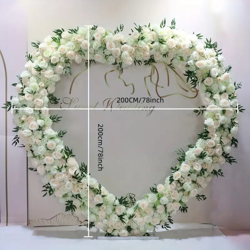Romantic Heart-Shaped Arch with Iron Frame