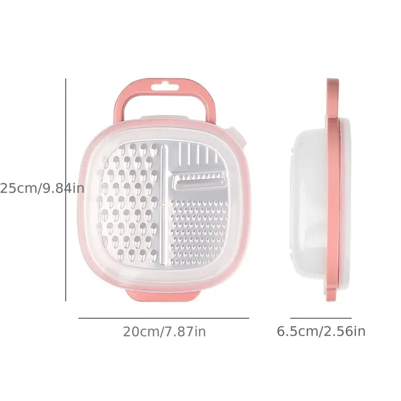 Grater With Container & Lid & Peeler Set