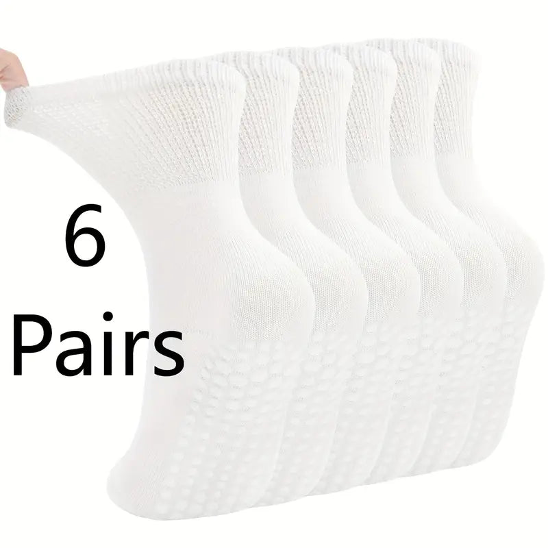 1/6 Double No-Slip Diabetic Socks