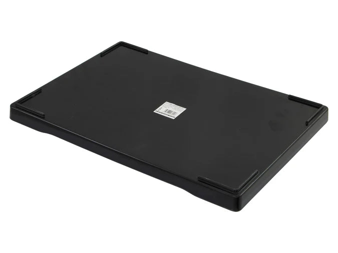 38cm Rectangular Drinks Tray with Raised Edge - Black