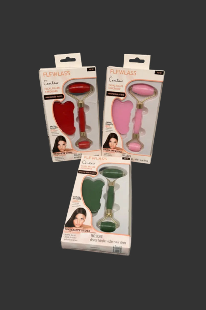 Facial roller massage stone set EW89806