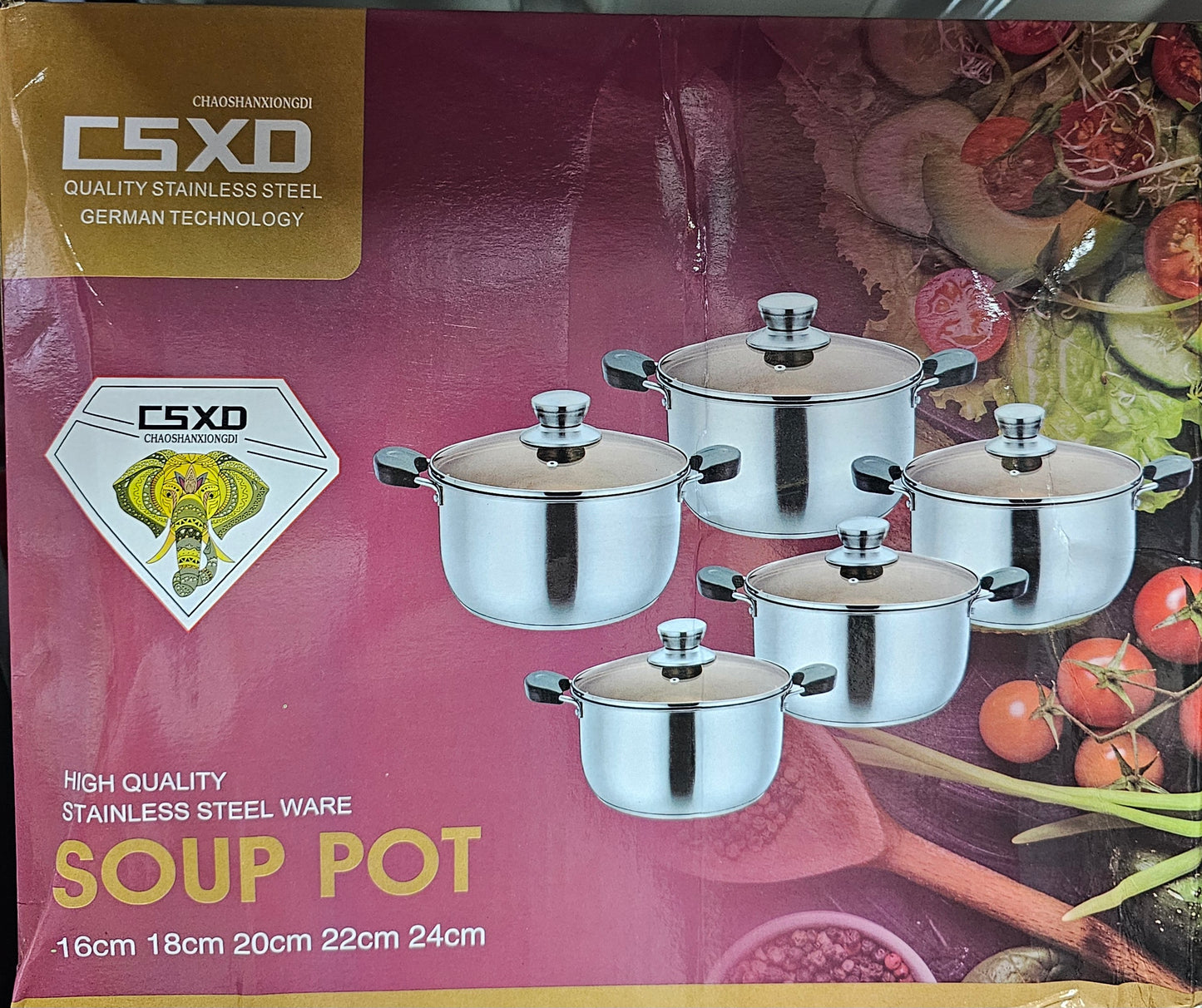 Stainless Steel Soup Pot Full Set
