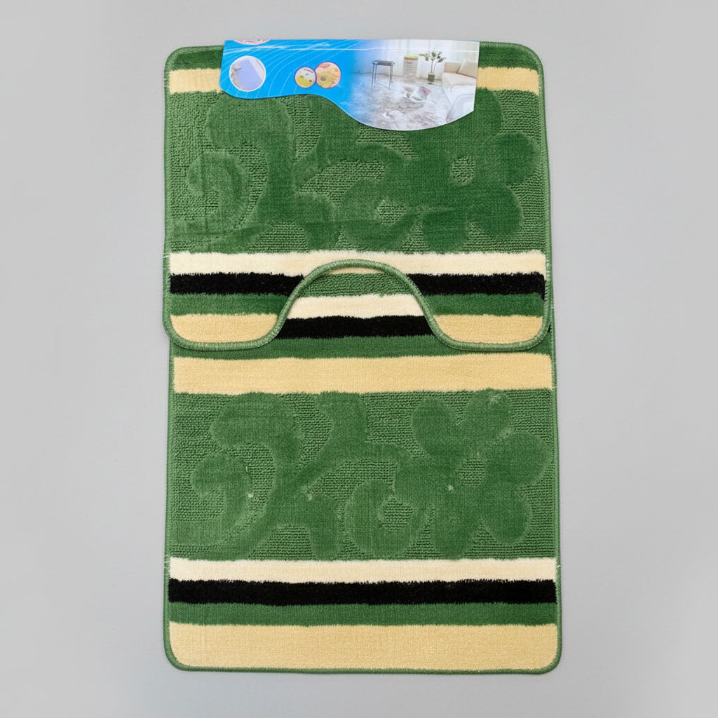 Bathroom Mat (Green, 2pcs)