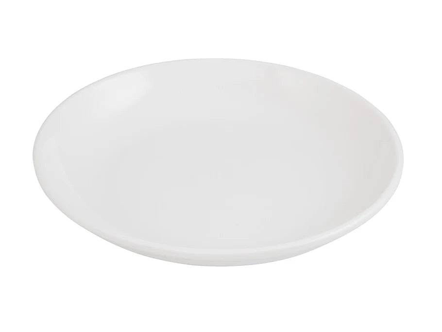 Round Plate Melamine Deep White 25cm / 10"