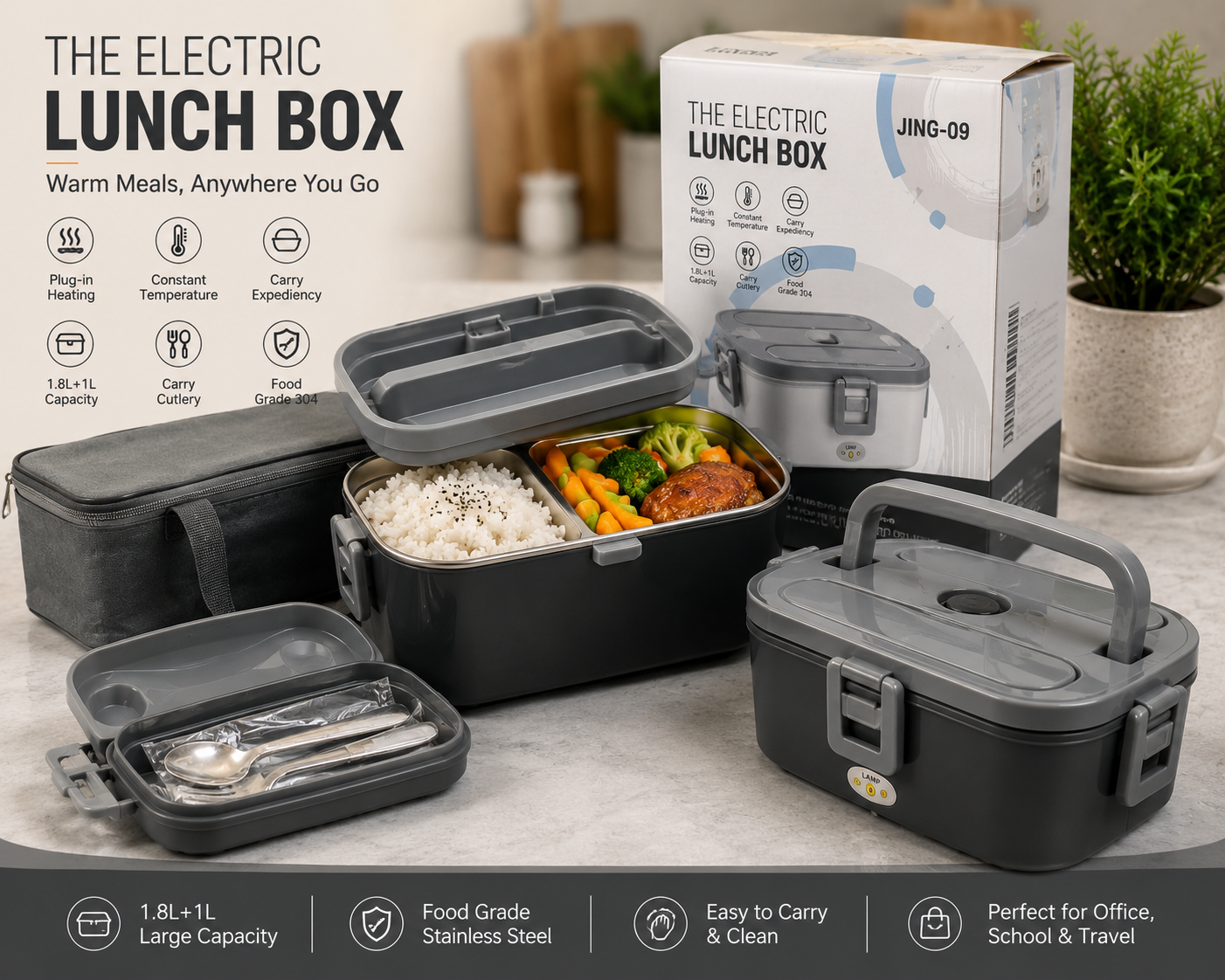 2.8L Electric Heated Lunch Box