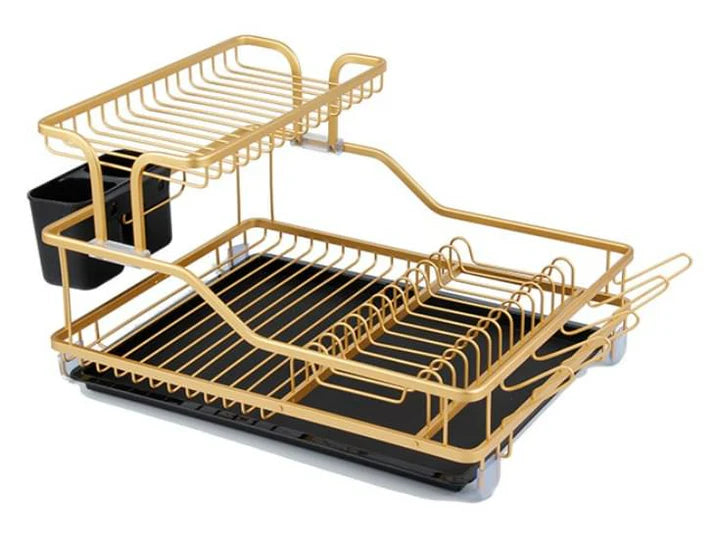 Dish rack Tier Golden – Deals Bazaar