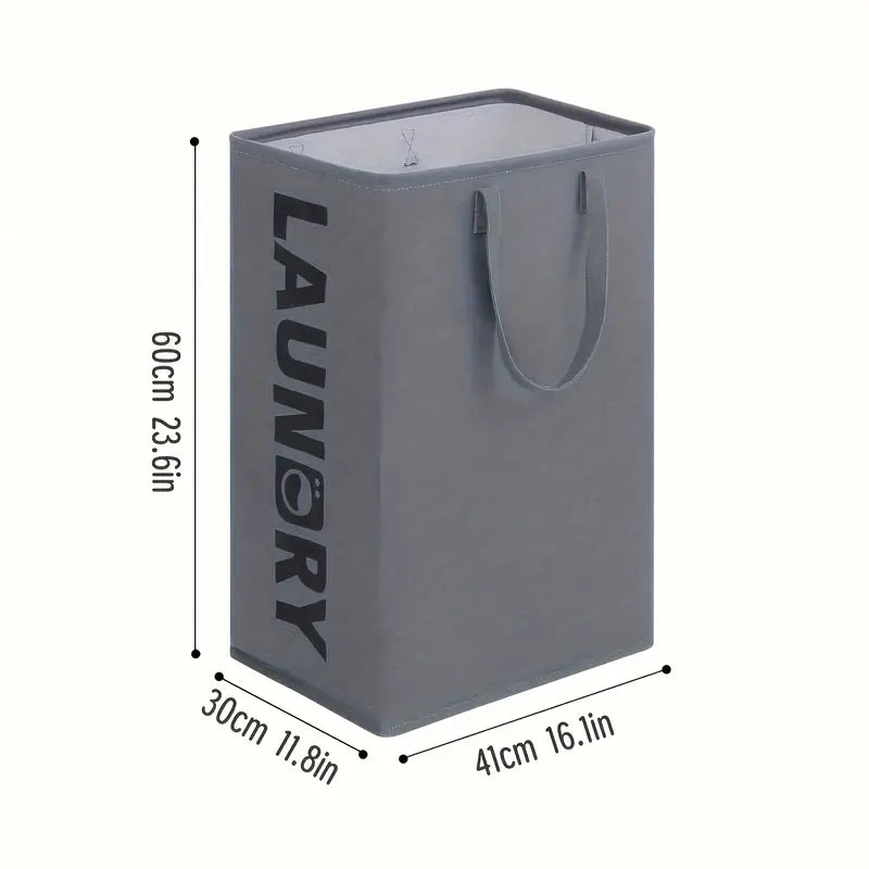 1pc Extra Large Stylish Laundry Basket - Durable Fabric Hamper with High Aesthetic Design, Efficient Closet Organizer, Portable Home Laundry Bin for Easy Handling