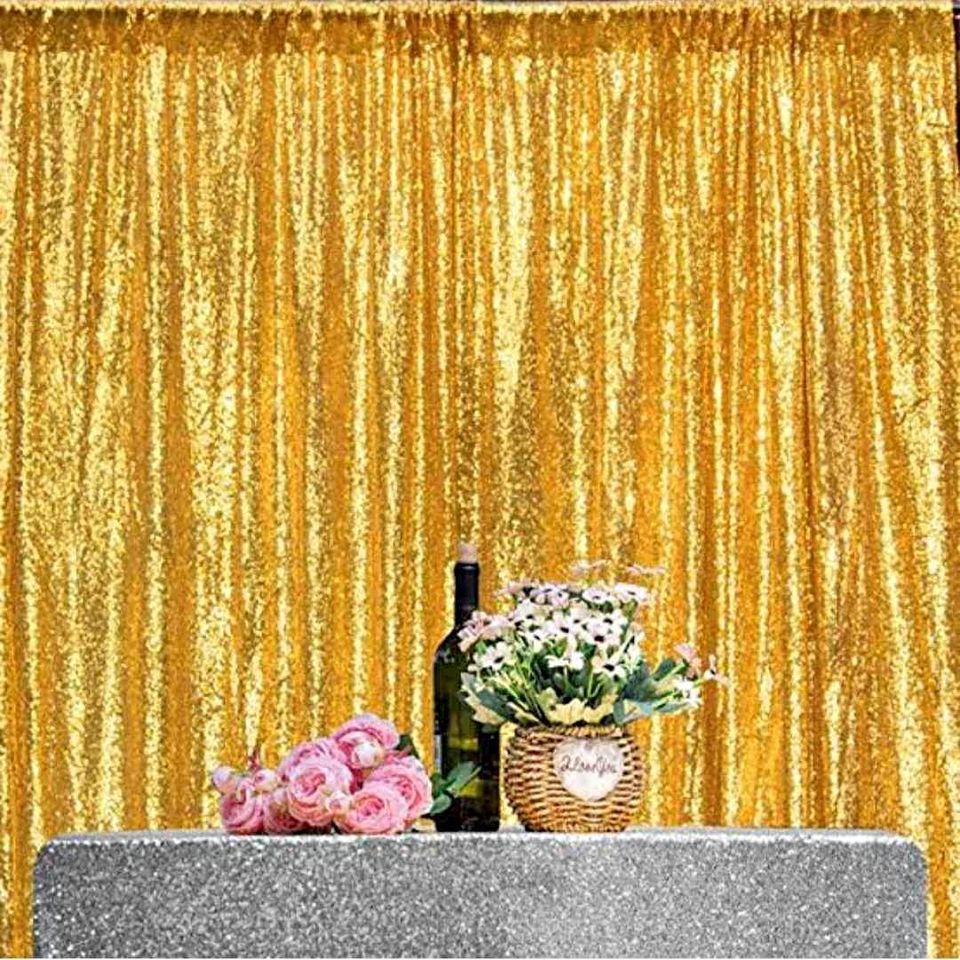 3m x 3m Backdrop Sequin - Gold Color