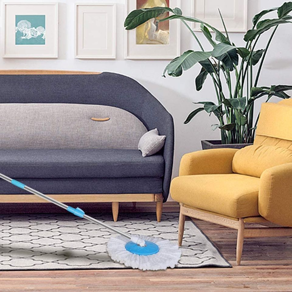 360° Spin Mop with 2 Microfiber Mop Heads