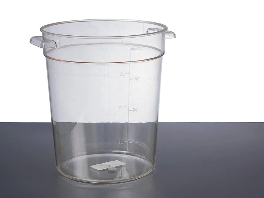 Food Storage Container Bin Round Tub 4L / 4Qt