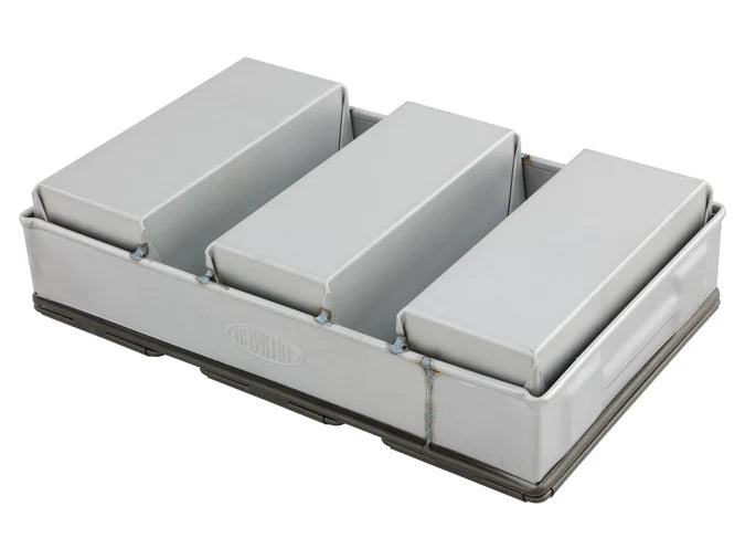 Commercial 3 Tray 450g Loaf Baking Pan - Heavy Duty with Non-Stick Tins
