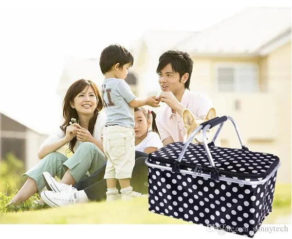 Picnic Baskets Folding Outdoor Camping Cooler Insulated