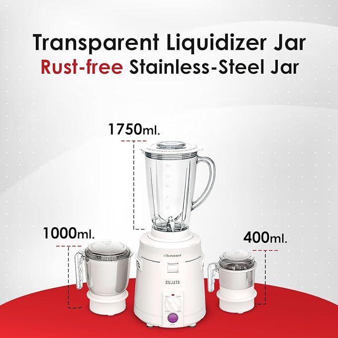 Sujata Supermix 900 Watts Mixer Grinder
