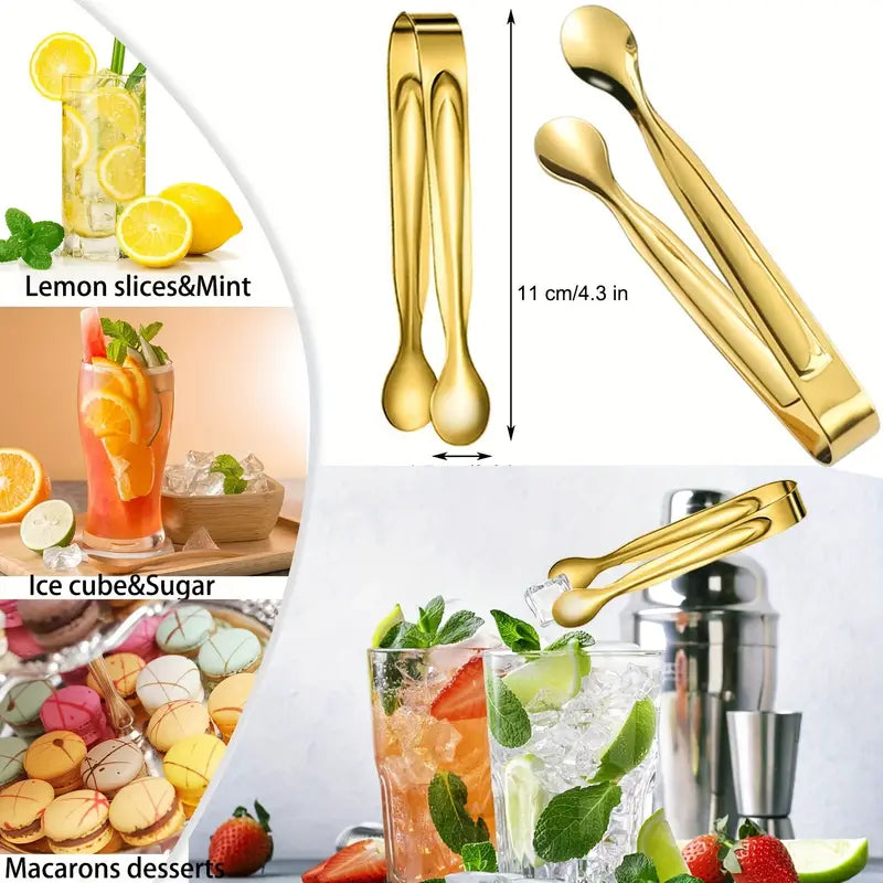 Stainless Steel Mini Serving Tongs For Appetizers