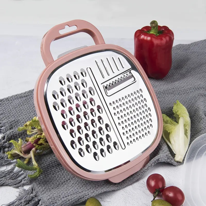 Grater With Container & Lid & Peeler Set