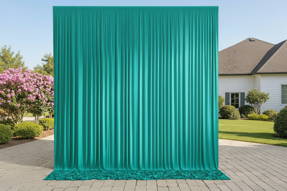 ICE SILK BACKDROP GREEN 3 by 3M