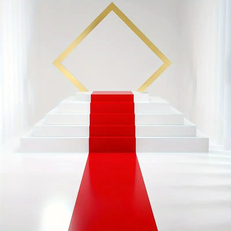 Luxurious Red Wedding Aisle Runner - 62.99"