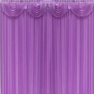 Ice Silk Backdrop With Stitched Swag 3Mx6M