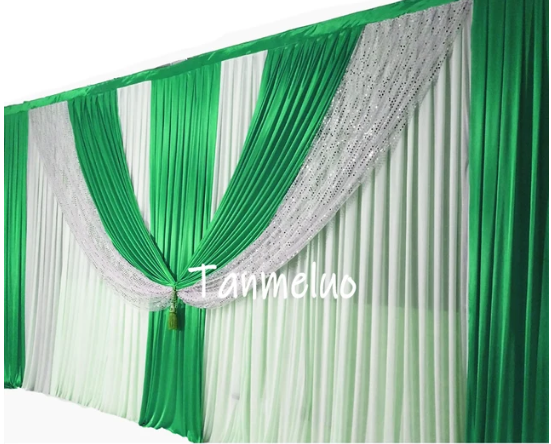 Wedding Swag Curtain 3 pcs drape 3mx3m