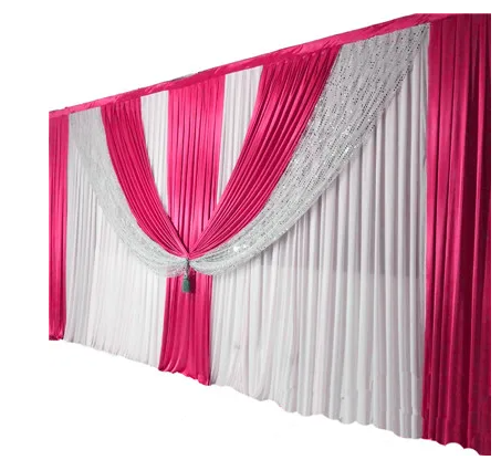 Wedding Swag Curtain 3 pcs drape 3mx3m