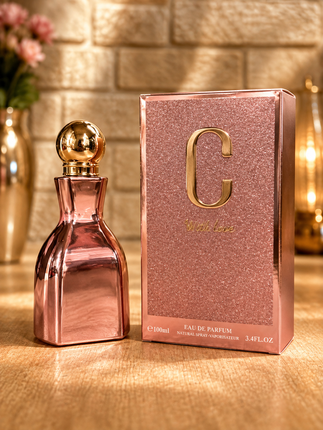 DUPE FOR JIMMY CHOO J’CHOC Eau de Parfum – ROSE Gold Bottle
