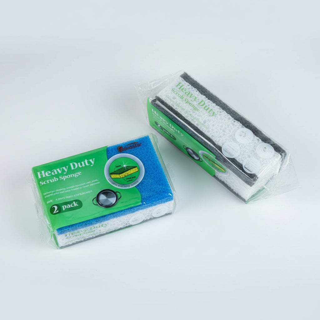 2pcs Non-scratch Natural Cellulose Cleaning Sponge
