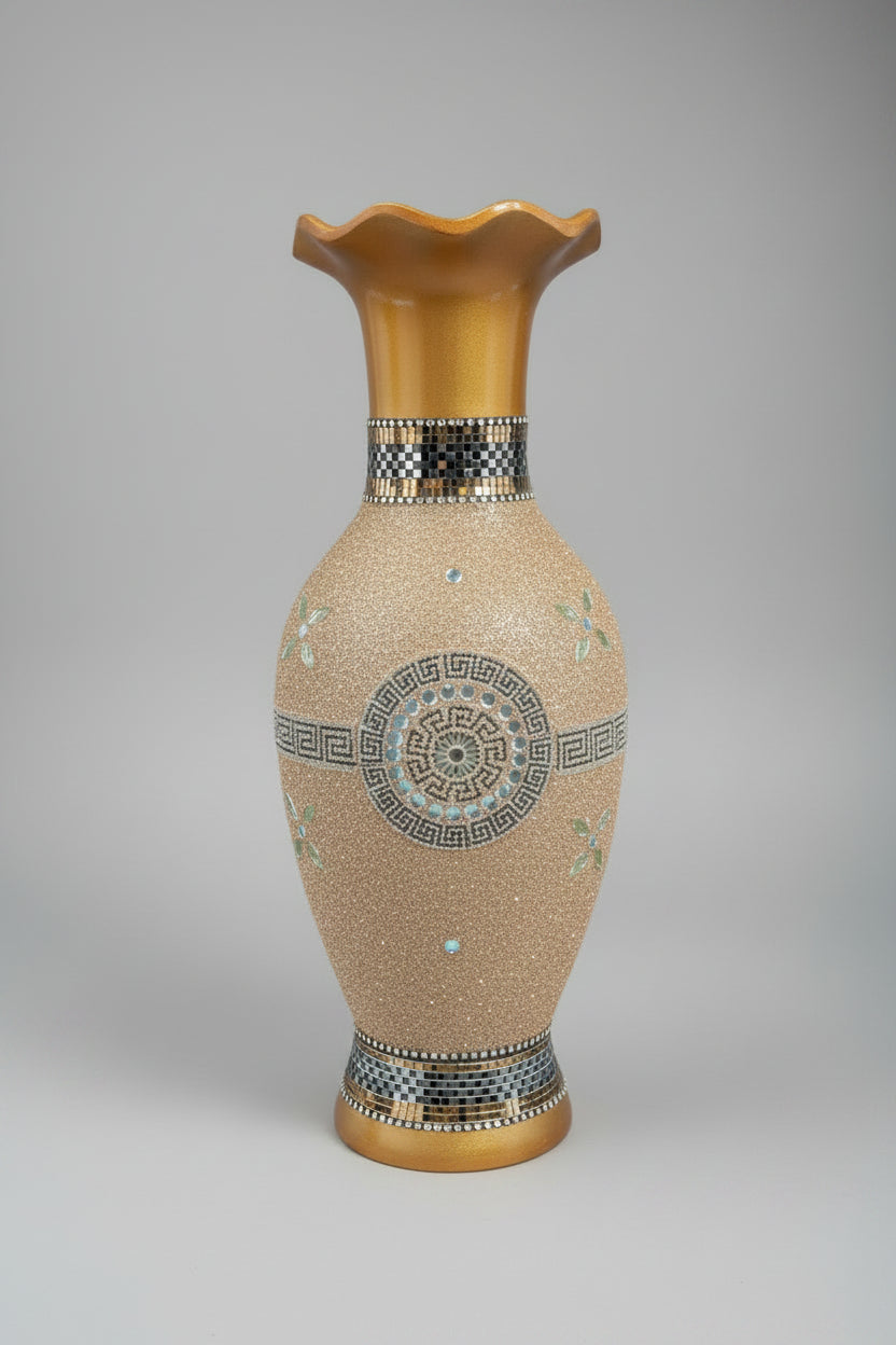 Elegant Vase Shimmery Rose Gold