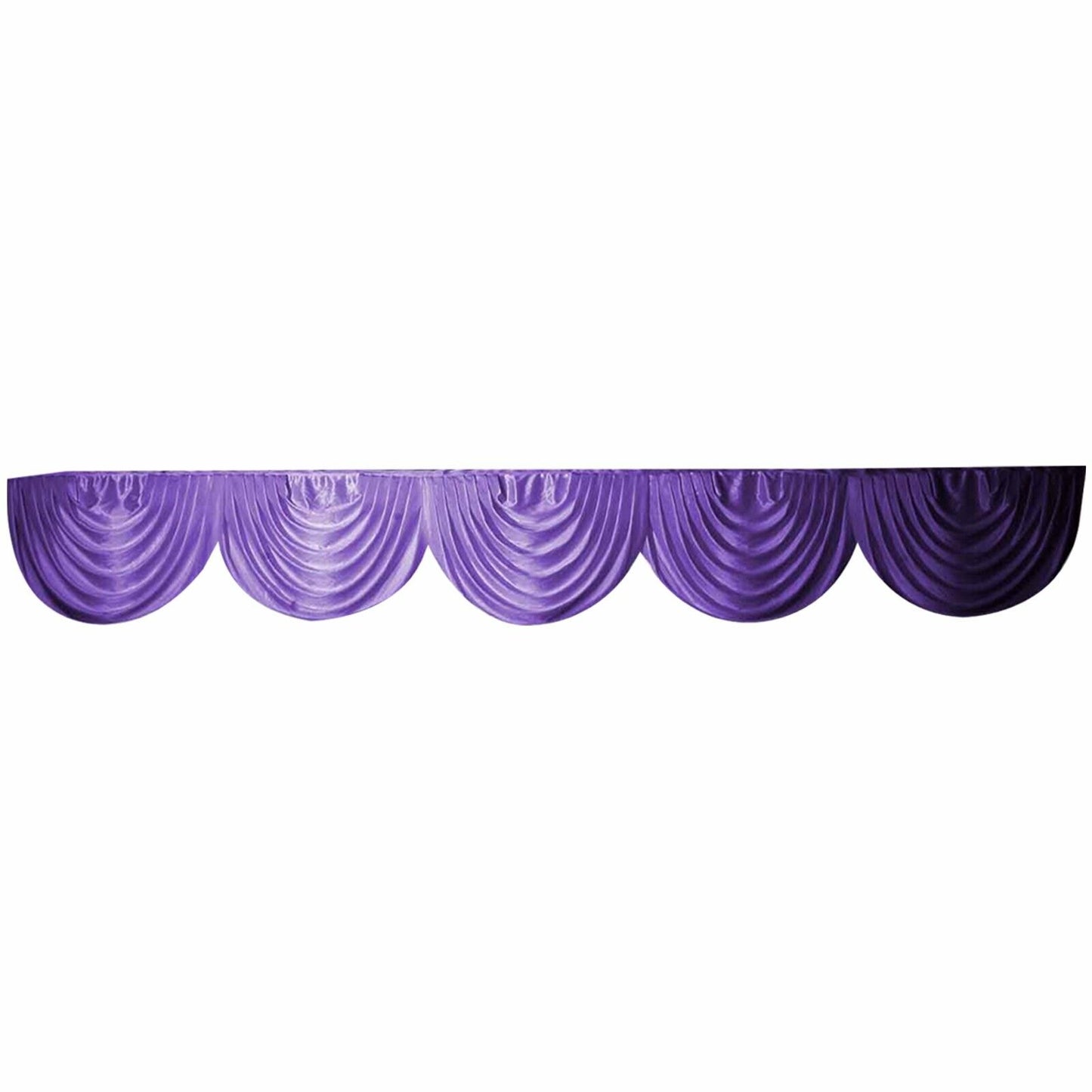 Ice Silk Swag for backdrop Black Purple