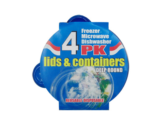 4 Pcs Container Round
