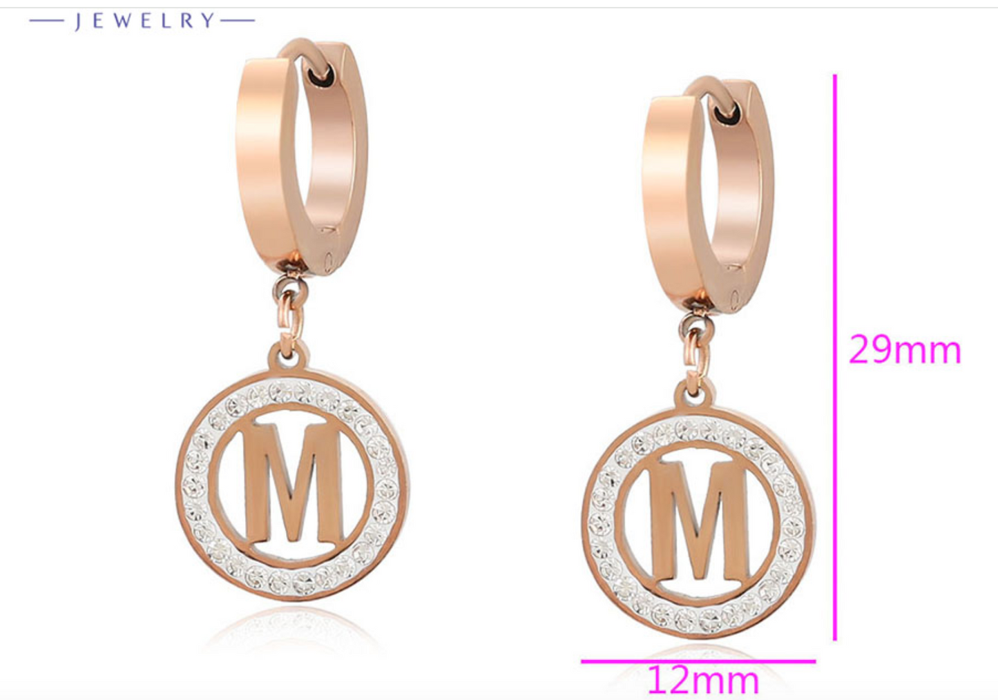 EARING ROSE GOLD PURE ELEGANCE