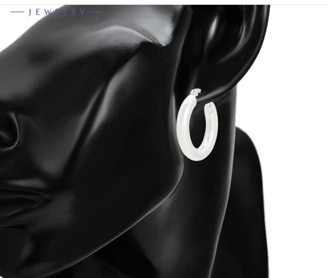 Buy Earing Plain Rodium Plated Online in New Zealand
