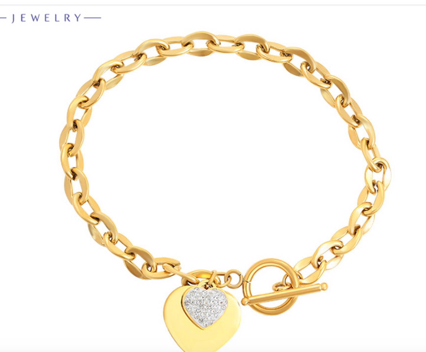 Gold Plated LOVE Bracelet For Girls and Women