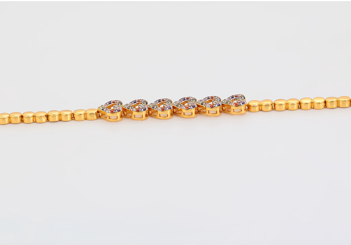 MULTICOLOR GOLD PLATED BRACELET