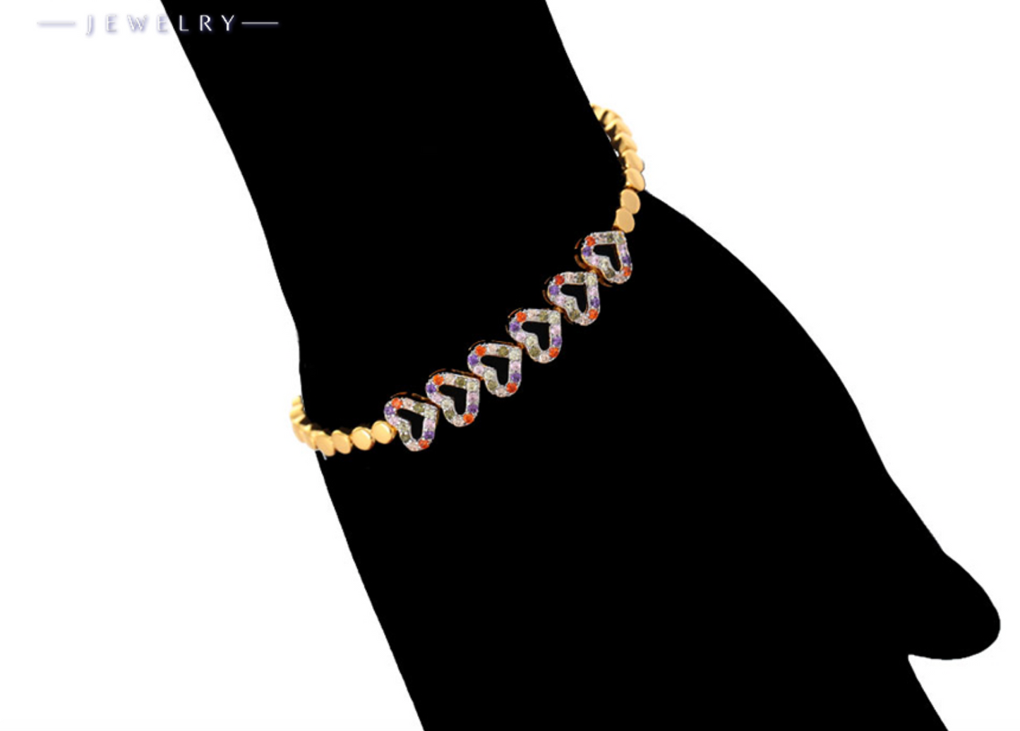 MULTICOLOR GOLD PLATED BRACELET