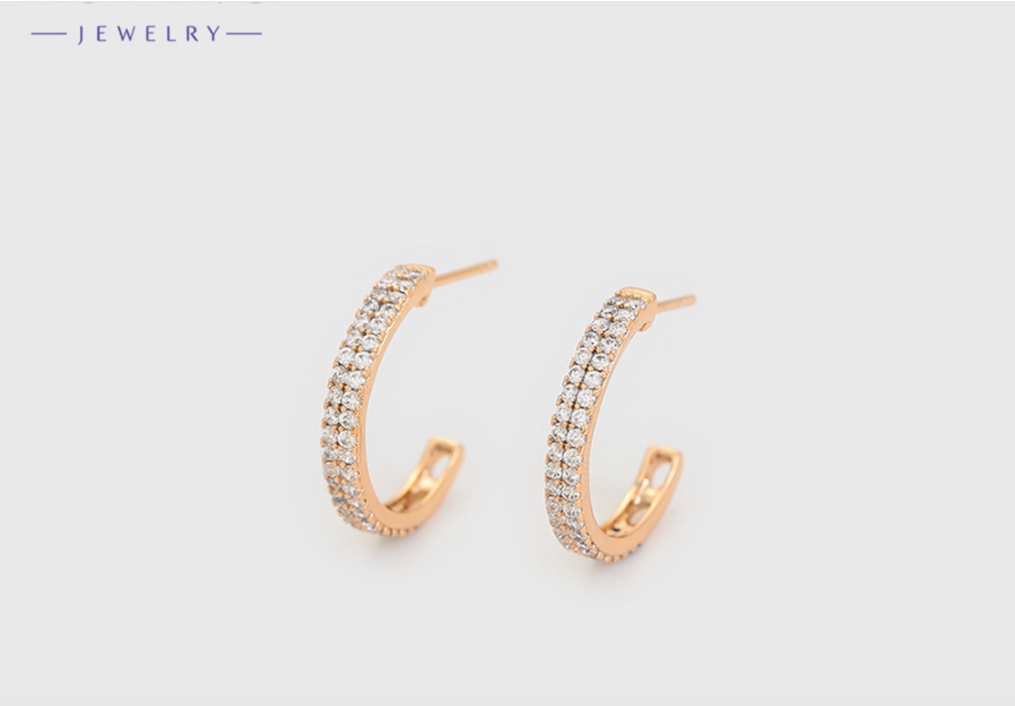 EARING WITH CUBIC ZIRCONIA