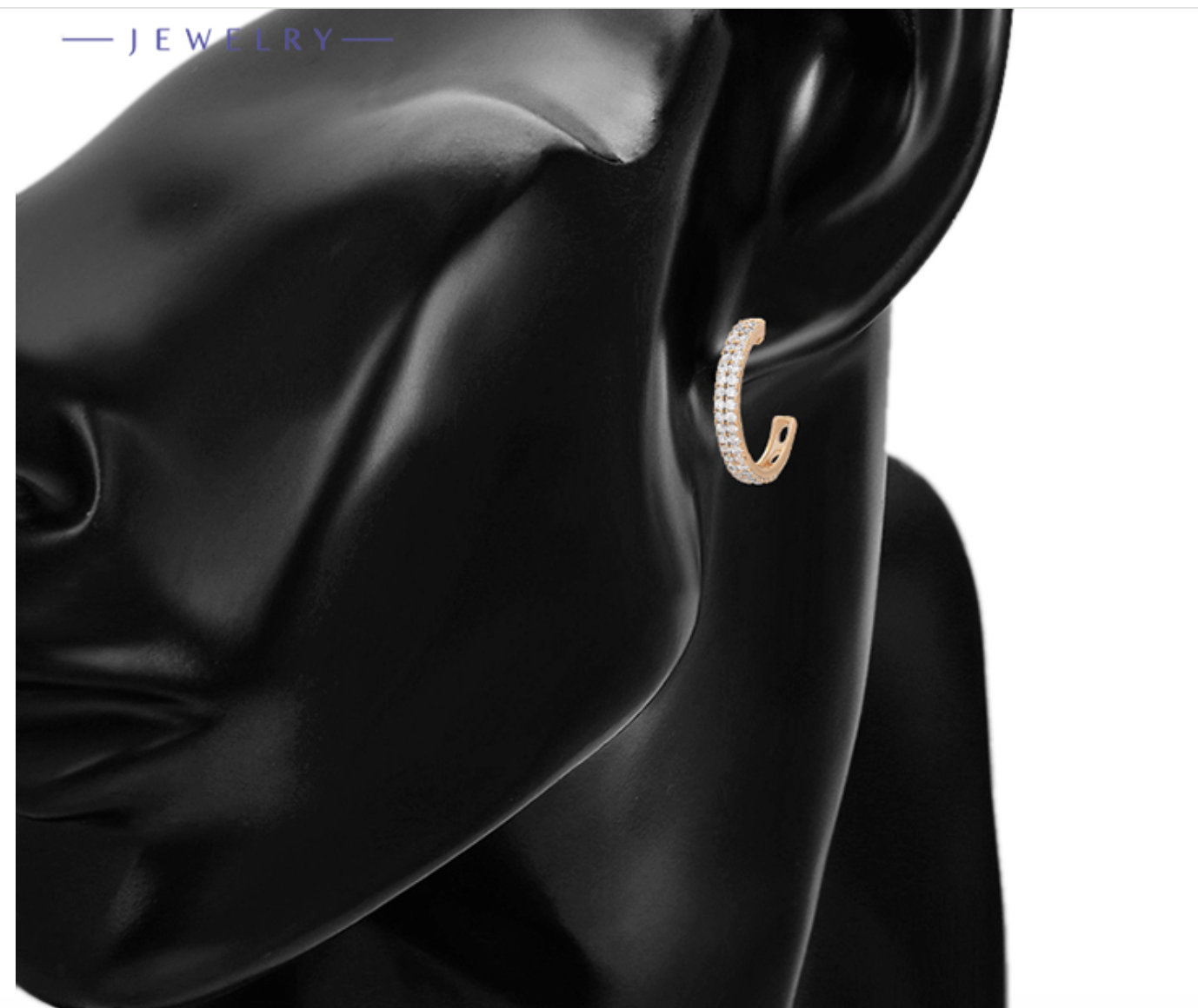 EARING WITH CUBIC ZIRCONIA