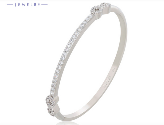 PLATINUM PLATED BANGLE OPENABLE