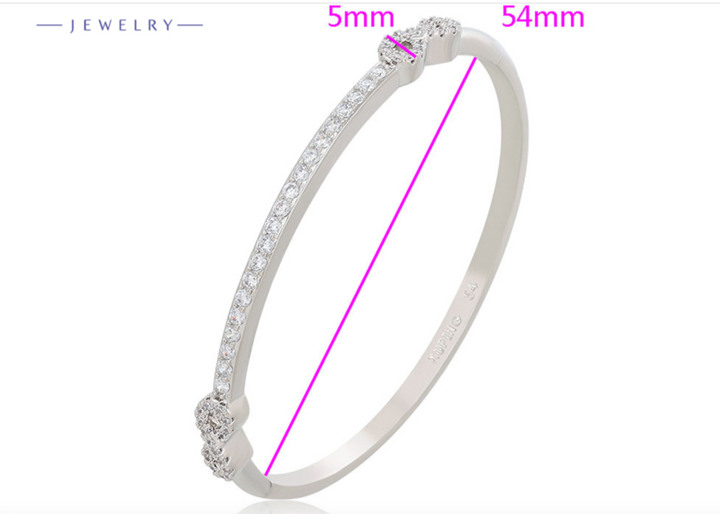 PLATINUM PLATED BANGLE OPENABLE