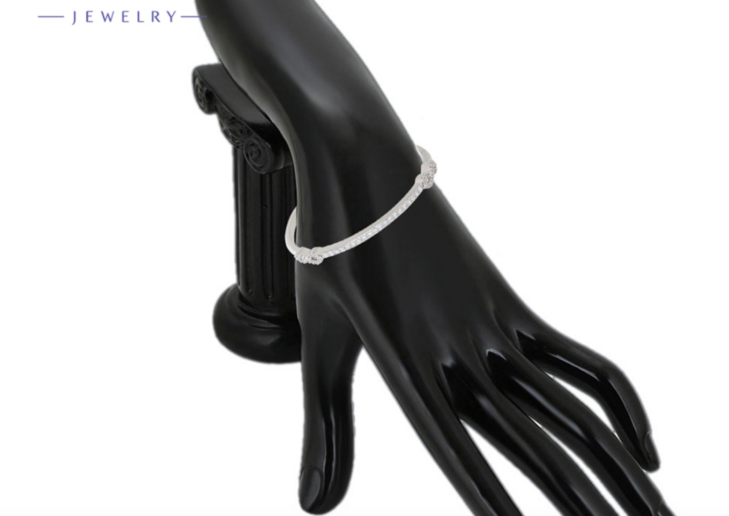 PLATINUM PLATED BANGLE OPENABLE