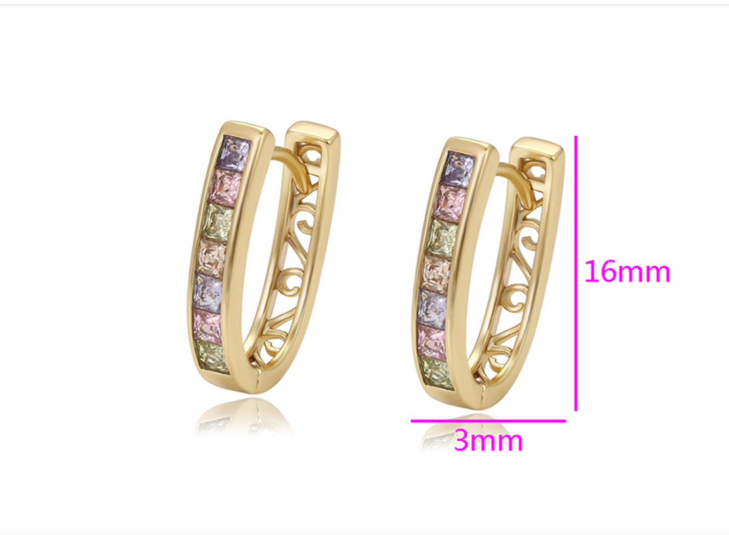 14K ELEGANT EARING