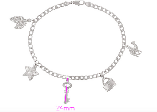 Anklet platinum plated a touch of class