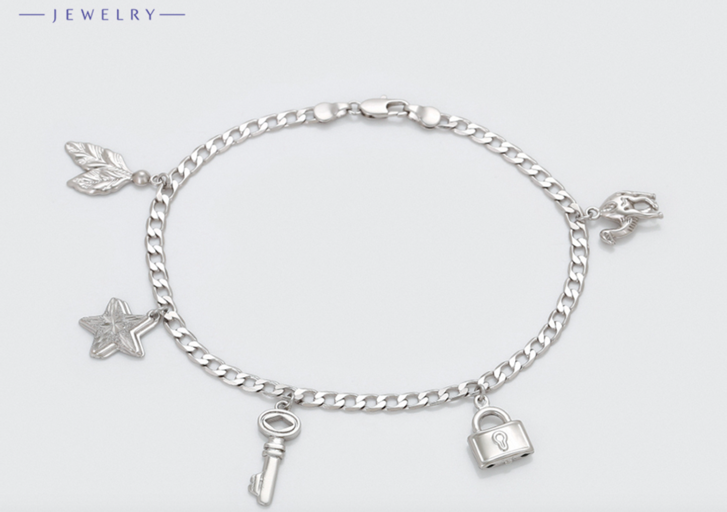 Anklet platinum plated a touch of class