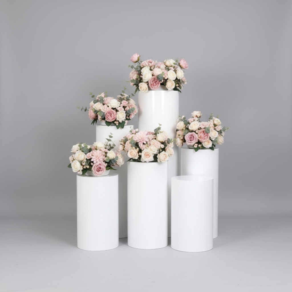 Round Cylinder Pedestal Plinth - 50cm(Diameter - 27cm)