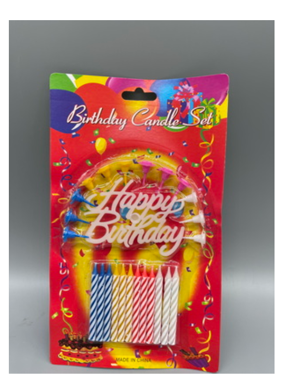 HAPPY BIRTHDAY CANDLE SET