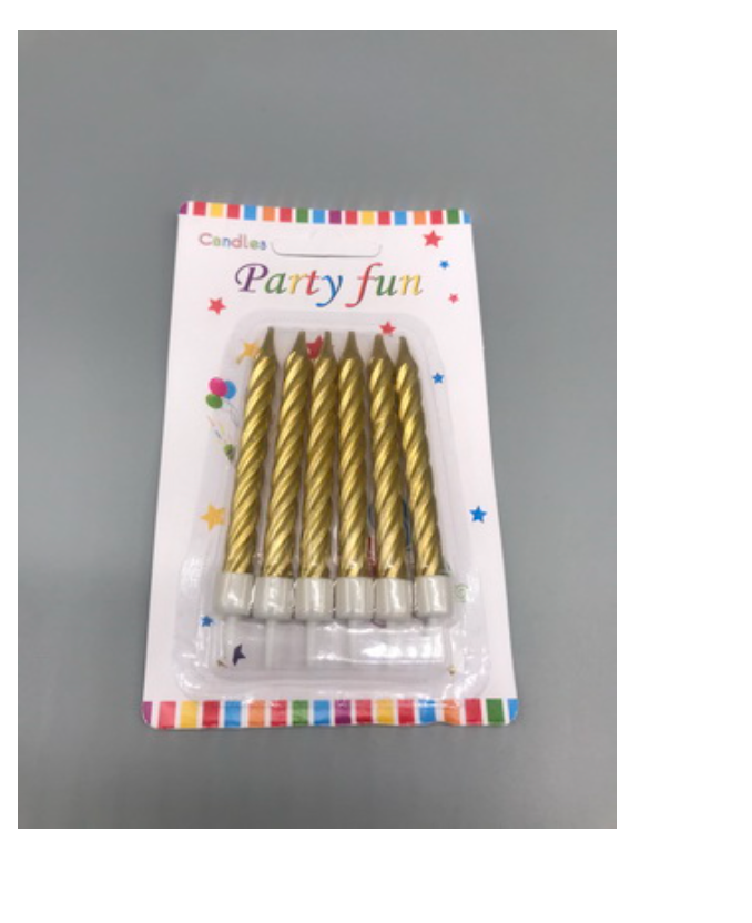 BIRTHDAY CANDLES GOLD COLOUR