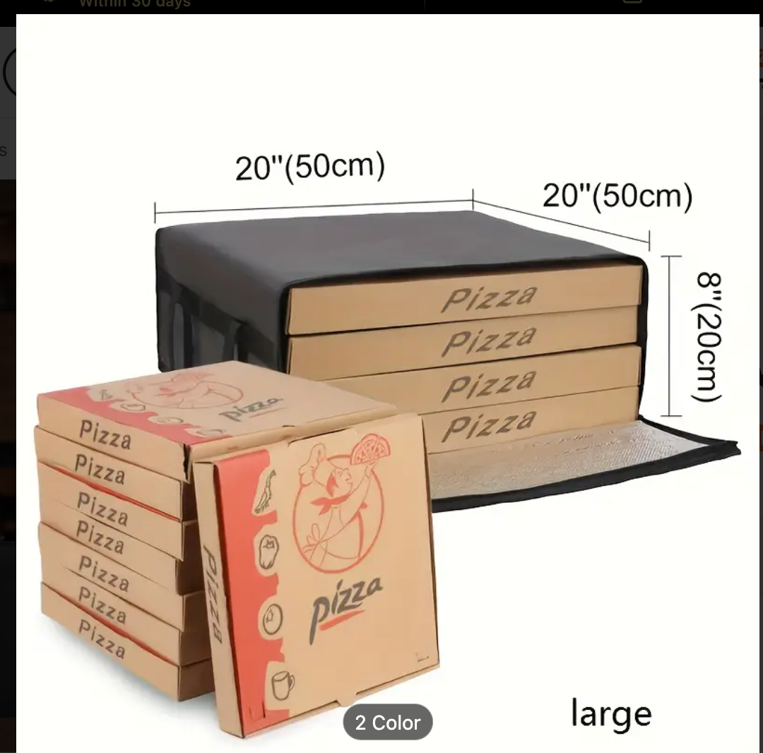 INSULATED PIZZA DELIVERY BAG